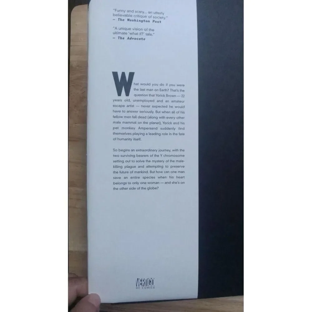 Y: The Last Man /The Deluxe Edition Book‎ 1/Brian K. Vaughan/ Hardcover book
